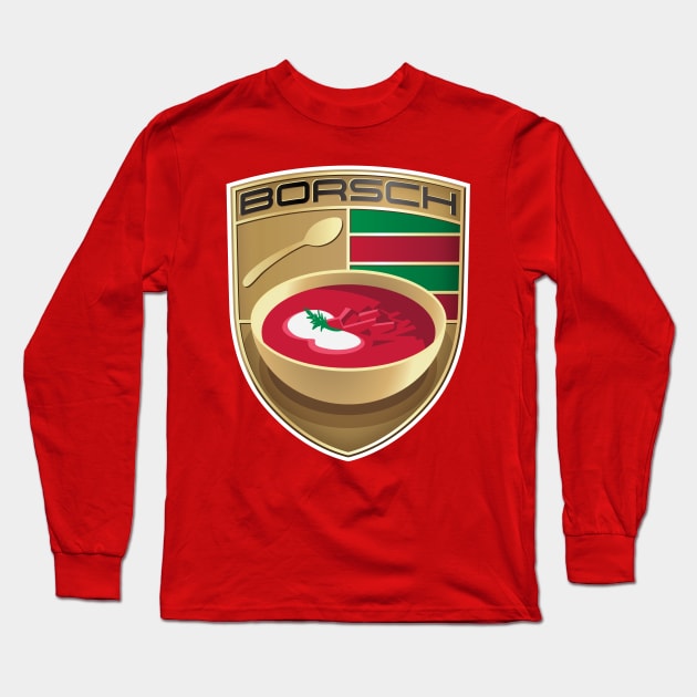 Borscht shield Long Sleeve T-Shirt by goldengallery